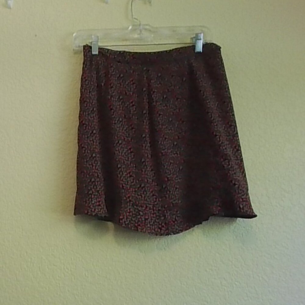 High Wasted Cherry Patterned Skirt